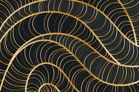 Gradient golden linear background Stock Illustration