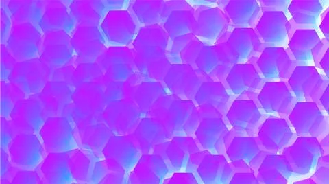 Gradient gradient abstract background. Purple hexagons. Illustrazione stock