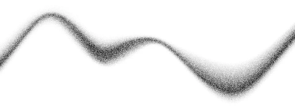 Gradient grain wave texture. Black stipple sand flow background. Dotted undulate Stock Illustration