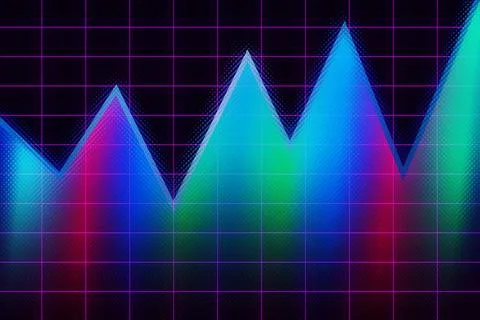 Gradient Graph Stock-Illustration