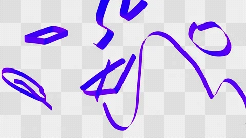 Gradient graphic lines animation. Random shapes visuals with alpha channel. Stock Footage 147856445