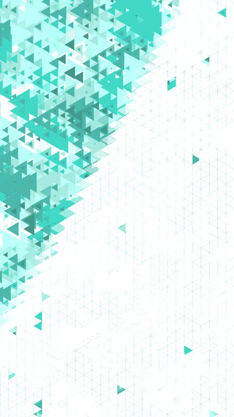 Gradient green background on triangle pattern Geometric abstract pixel backgroud Stock Footage 280502402