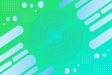 Gradient green blue geometric background Stock Illustration