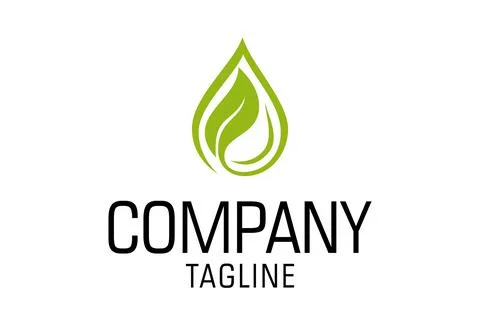 Gradient Green Blue Leaf Organic Nature DNA Logo Design	 Stock Illustration