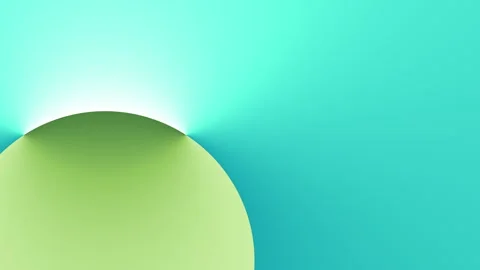 Gradient green, blue sphere rising loop. Abstract earth concept background. Video stock 336414225
