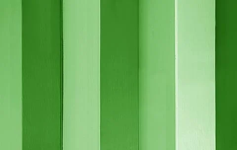Gradient green colored vertical striped pattern wooden board Stock Photos