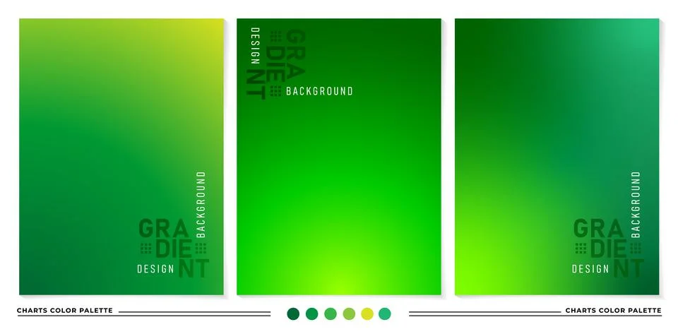 Gradient green verdure Stock Illustration