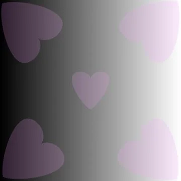 Gradient grey color with heart shape illustration for background Stock Illustration