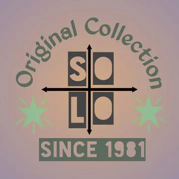 Gradient grey color with solo text Stock Illustration