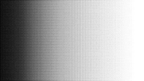 Gradient of halftone black dots on a white background. Pop art texture. Com.. 스톡 일러스트