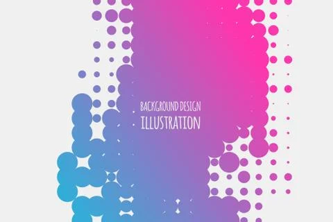 Gradient halftone dots background. Abstract vector illustration. Stock Illustration