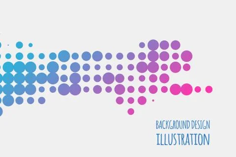 Gradient halftone dots background. color vector illustration eps10 Stock Illustration
