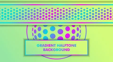 Gradient Halftone Dots Background Stock Illustration