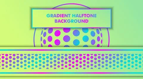 Gradient Halftone Dots Background Stock Illustration