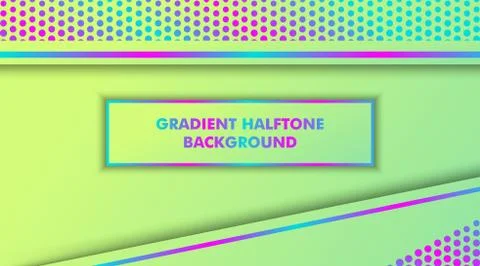 Gradient Halftone Dots Background Stock Illustration