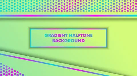Gradient Halftone Dots Background Stock Illustration