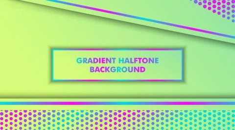 Gradient Halftone Dots Background Illustrazione stock