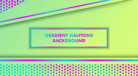Gradient Halftone Dots Background Stock Illustration
