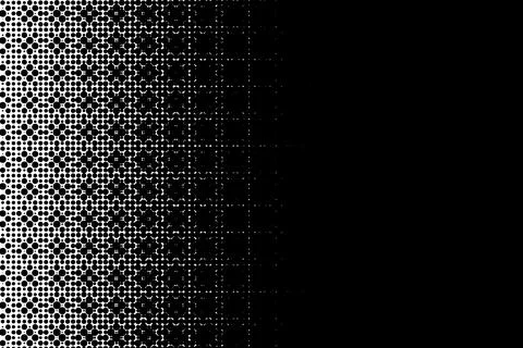 Gradient Halftone Dots from White to Black Stockillustratie
