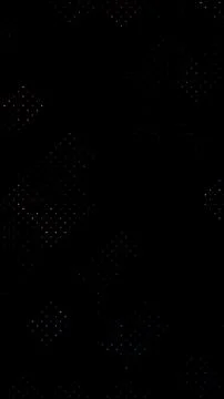 Gradient halftone grid pattern with subtle colorful dots on dark background.. Stock Illustration