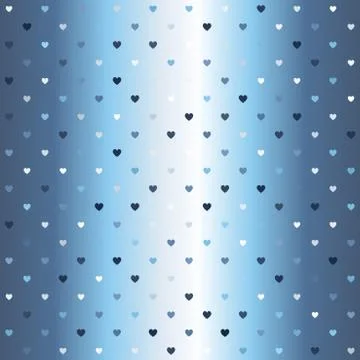 Gradient heart pattern. Seamless vector Illustrazione stock