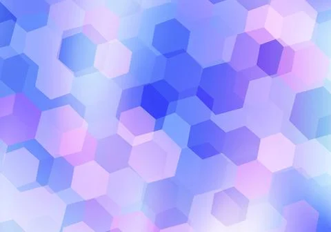 Gradient hexagonal background. Illustrazione stock