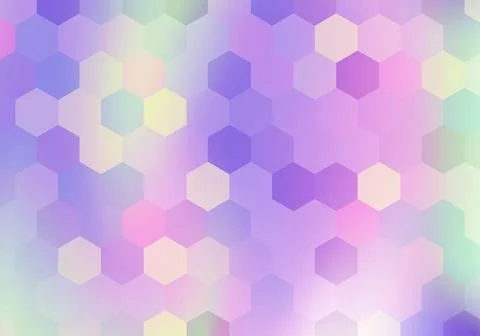 Gradient hexagonal background. Vector illustration. Illustrazione stock