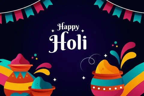 Gradient holi background Stock Illustration