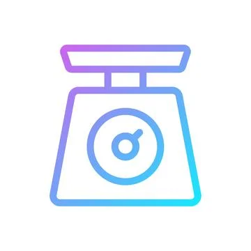 Gradient Icon of Balance Scale for Digital Design Stock Illustration