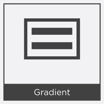 Gradient icon isolated on white background Stock Illustration