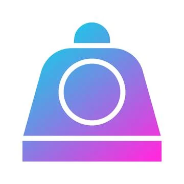Gradient Icon of a Security Camera Minimalist Illustrazione stock