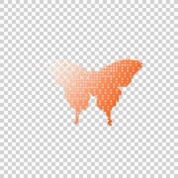 Gradient illustration or abstract art butterfly vector Illustrazione stock