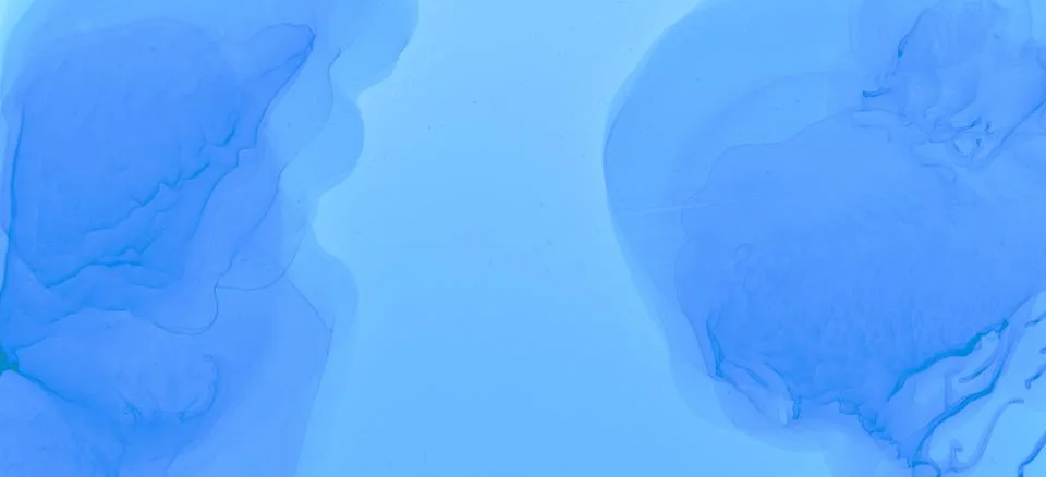 Gradient Ink Stains Pattern. Blue Pastel Fluid Stock Illustration