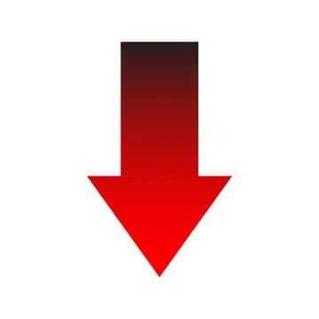 Gradient isolated arrow Stock Illustration