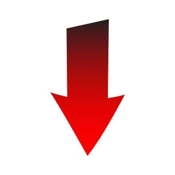 Gradient isolated arrow Stock Illustration