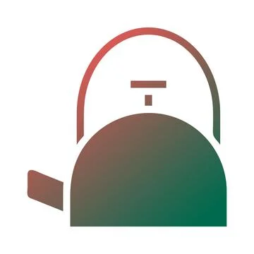 Gradient Kettle Icon Vector Design Graphic Stock Illustration