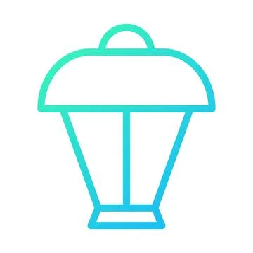 Gradient Lantern Icon for Design Elements and Vector 스톡 일러스트