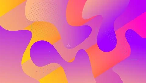 Gradient Layout. Graphic Page. Art Liquid Flyer. Futuristic Desi Stock Illustration