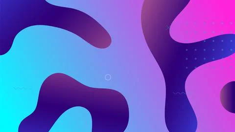 Gradient Layout. Hipster Shapes. Cool Dynamic Banner. Tech Multi 스톡 일러스트