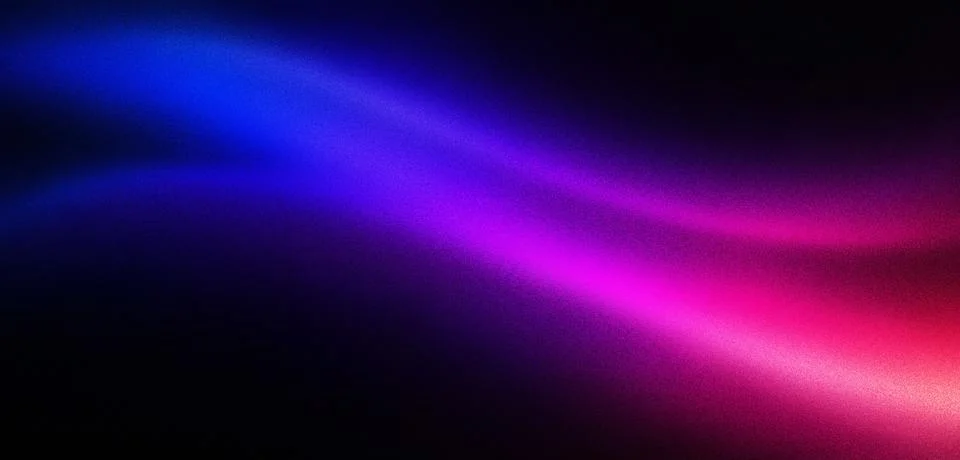 Gradient light beam in blue and purple on dark background Ilustração Stock