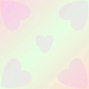 Gradient light blue with heart shape illustration for web and phone wallpaper Stock Illustration