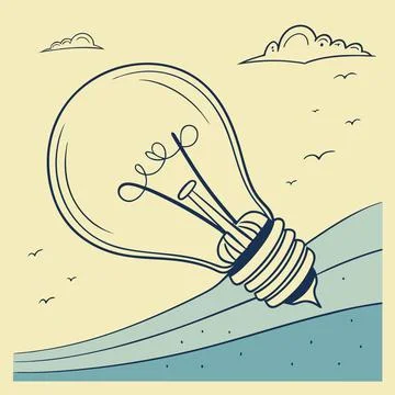 Gradient Light Bulb Concept (1) vector illustration design 148 Illustrazione stock