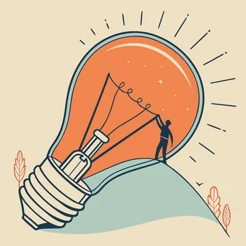 Gradient Light Bulb Concept vector illustration design 150 Stock Illustration