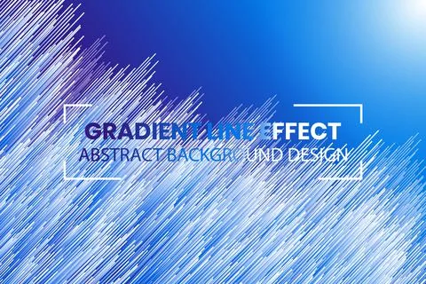 Gradient line effect abstract background design Stock Illustration