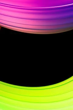 Gradient lines on a black background. Delicate futuristic textures. Stock Illustration