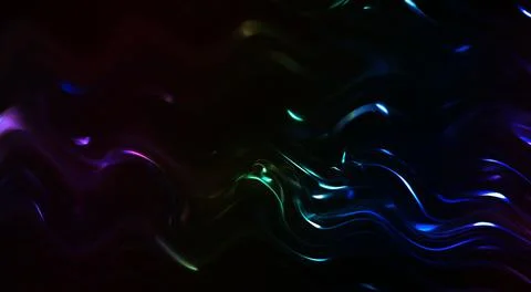 Gradient lines on a black background. Delicate futuristic textures. Stock Illustration