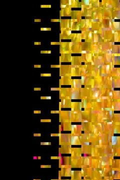 Gradient lines on a black background. Delicate futuristic textures. Stock Illustration