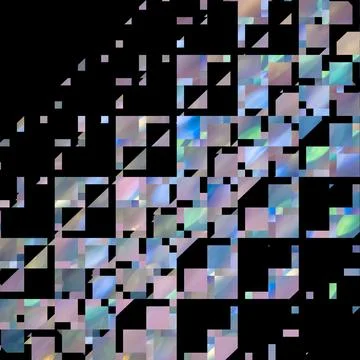 Gradient lines on a black background. Delicate futuristic textures. Stock Illustration