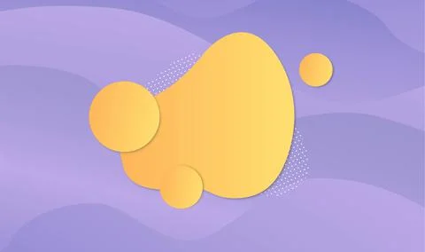 Gradient liquid abstract background with circles on wave patterns Stock Illustration