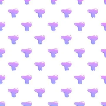 Gradient liquid blobs creating a pastel seamless pattern Stock Illustration